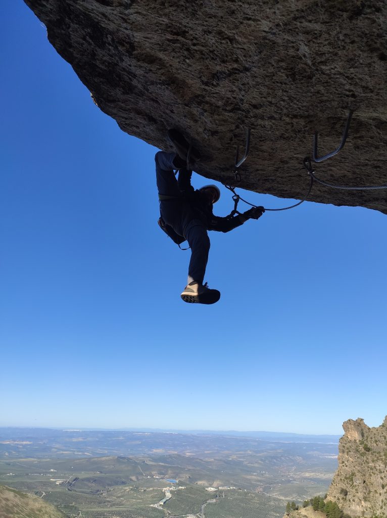 via ferrata escaleruela cazorla tramo deportivo entre techos