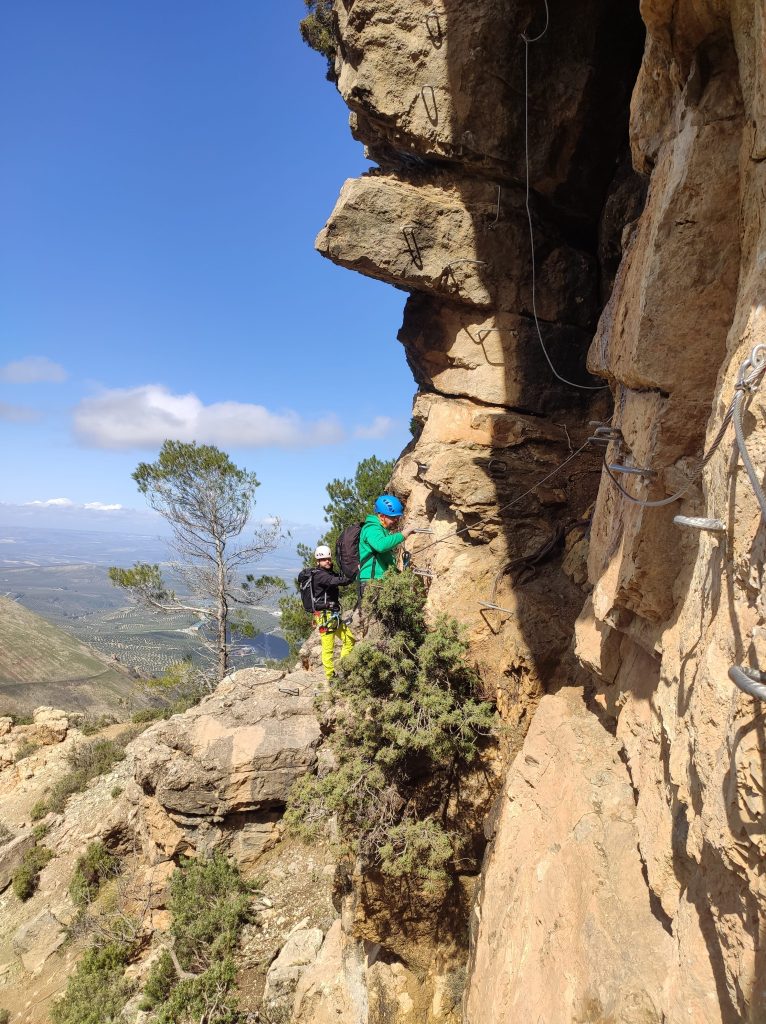 via ferrata de la escaleruela en cazorla segundo tramo depotivo los estratos